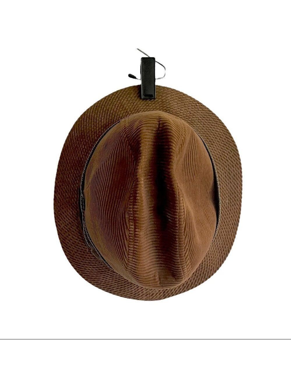 BILTMORE Vintage Men’s Corduroy Fedora Hat Brown O/S